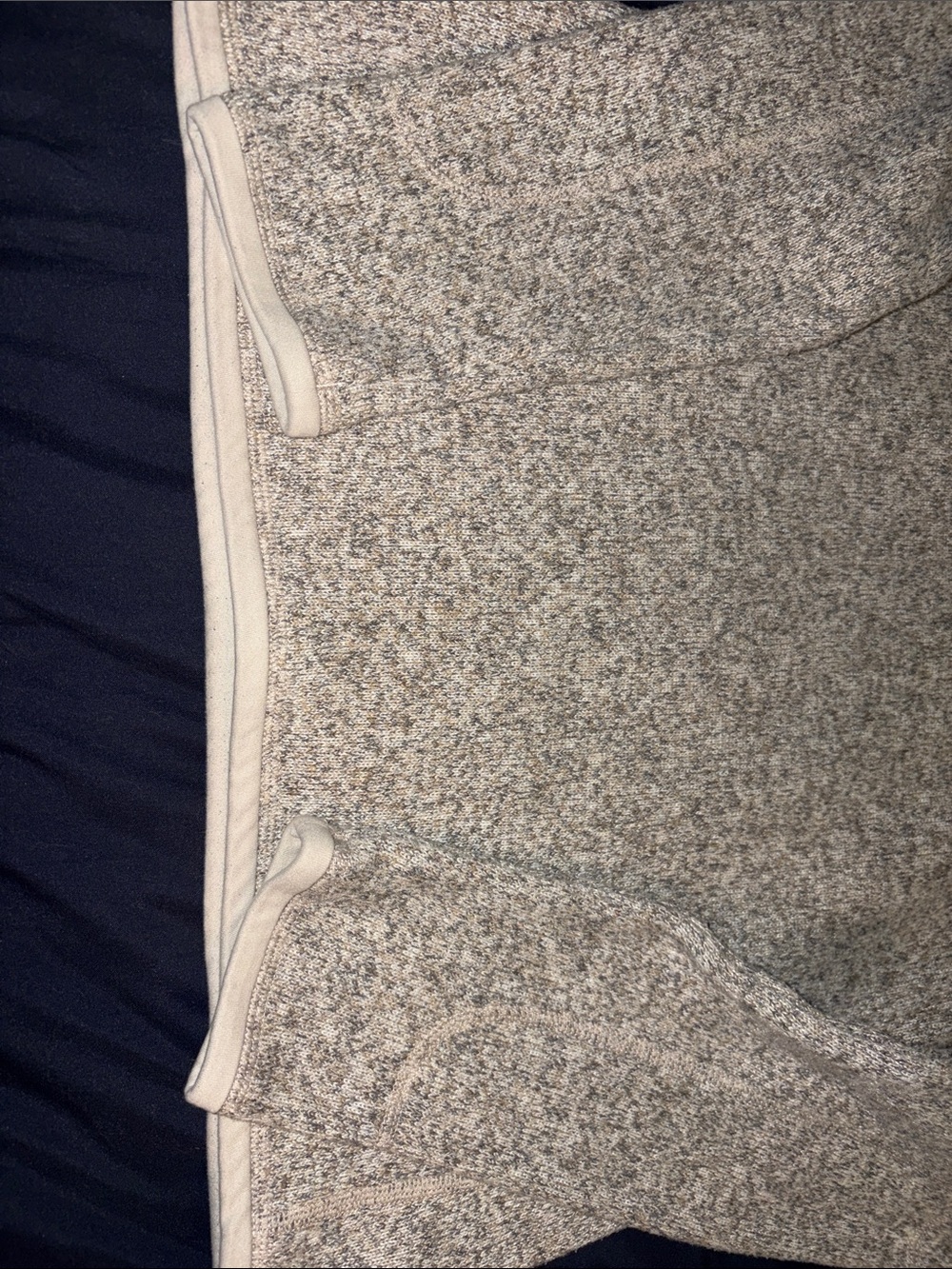 Patagonia Half-Zip Heathered Light Gray Sweater - Picture 3 of 3